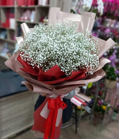 Букет цветов из: Гипсофила в Обозерском