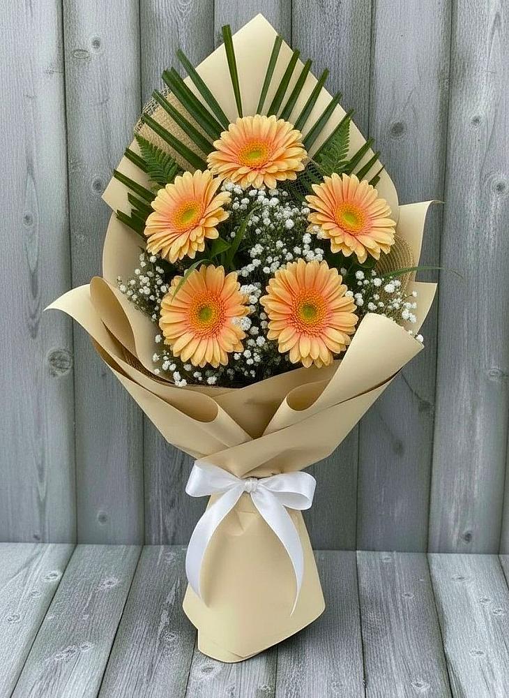 Букет цветов из: Герберы в Обозерском