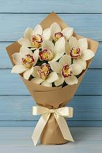 Букет цветов из:  Орхидеи и Розы в Обозерском